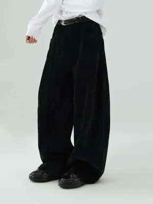 Loose Casual Chenille Wide-leg Pants