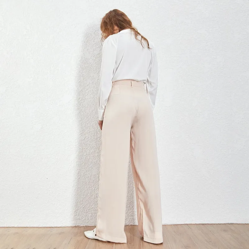 Loose Casual Trousers High Waist Maxi Wide Leg Pants