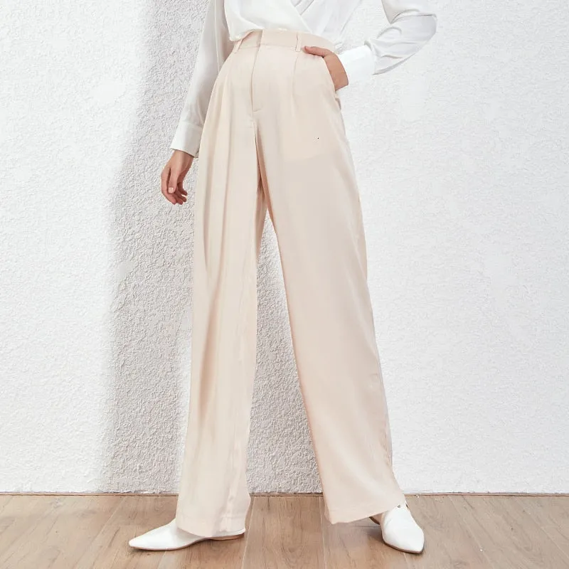 Loose Casual Trousers High Waist Maxi Wide Leg Pants