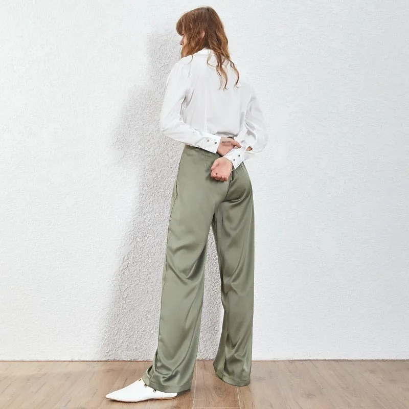 Loose Casual Trousers High Waist Maxi Wide Leg Pants