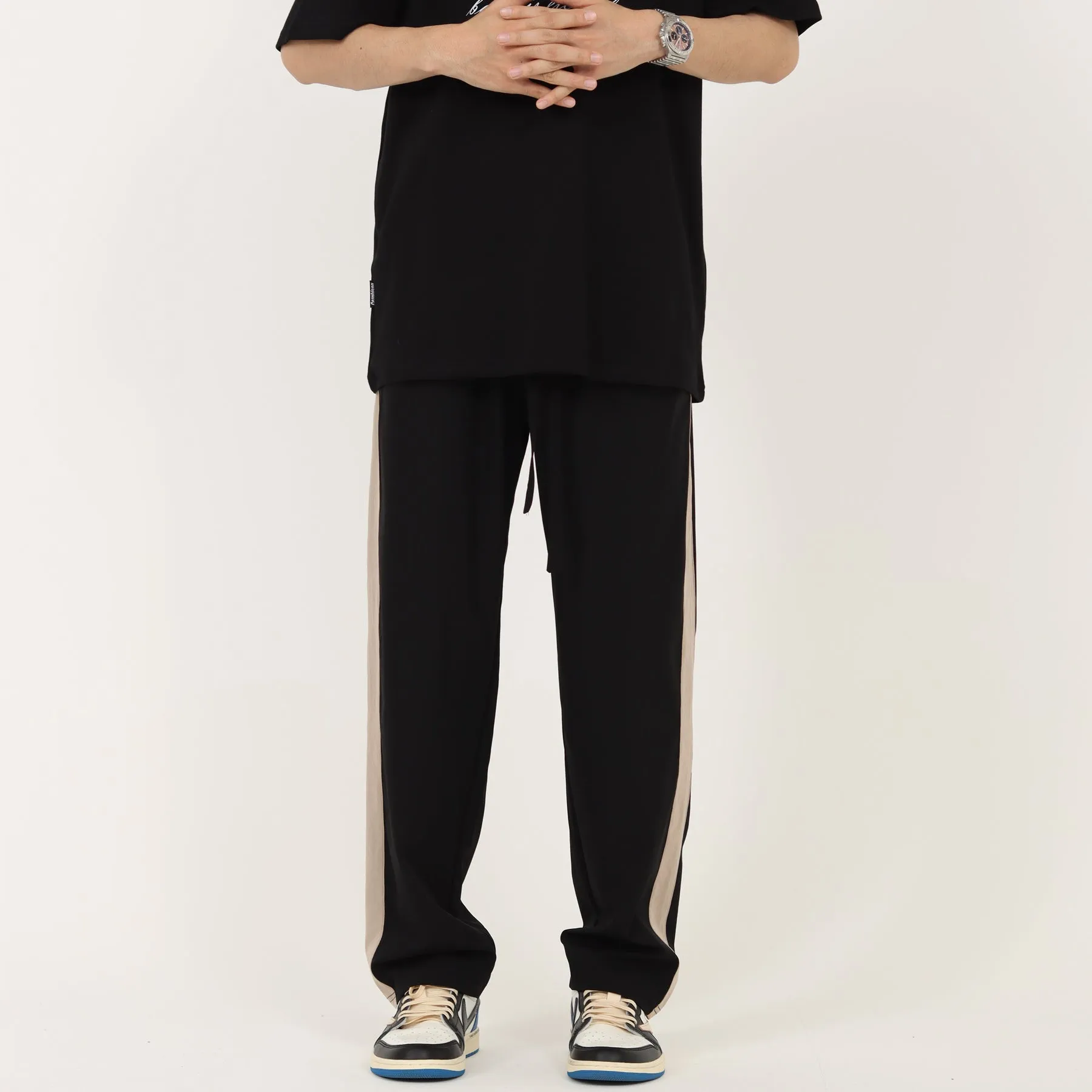 Loose Side Stripe Track Pants