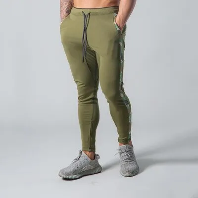 Lyft Camo Racing Stripe Sweatpants Skinny Track Pants