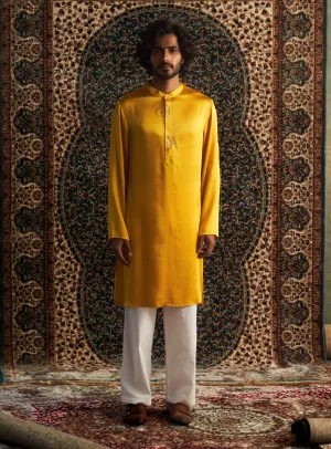 Marigold kurta and straight pants