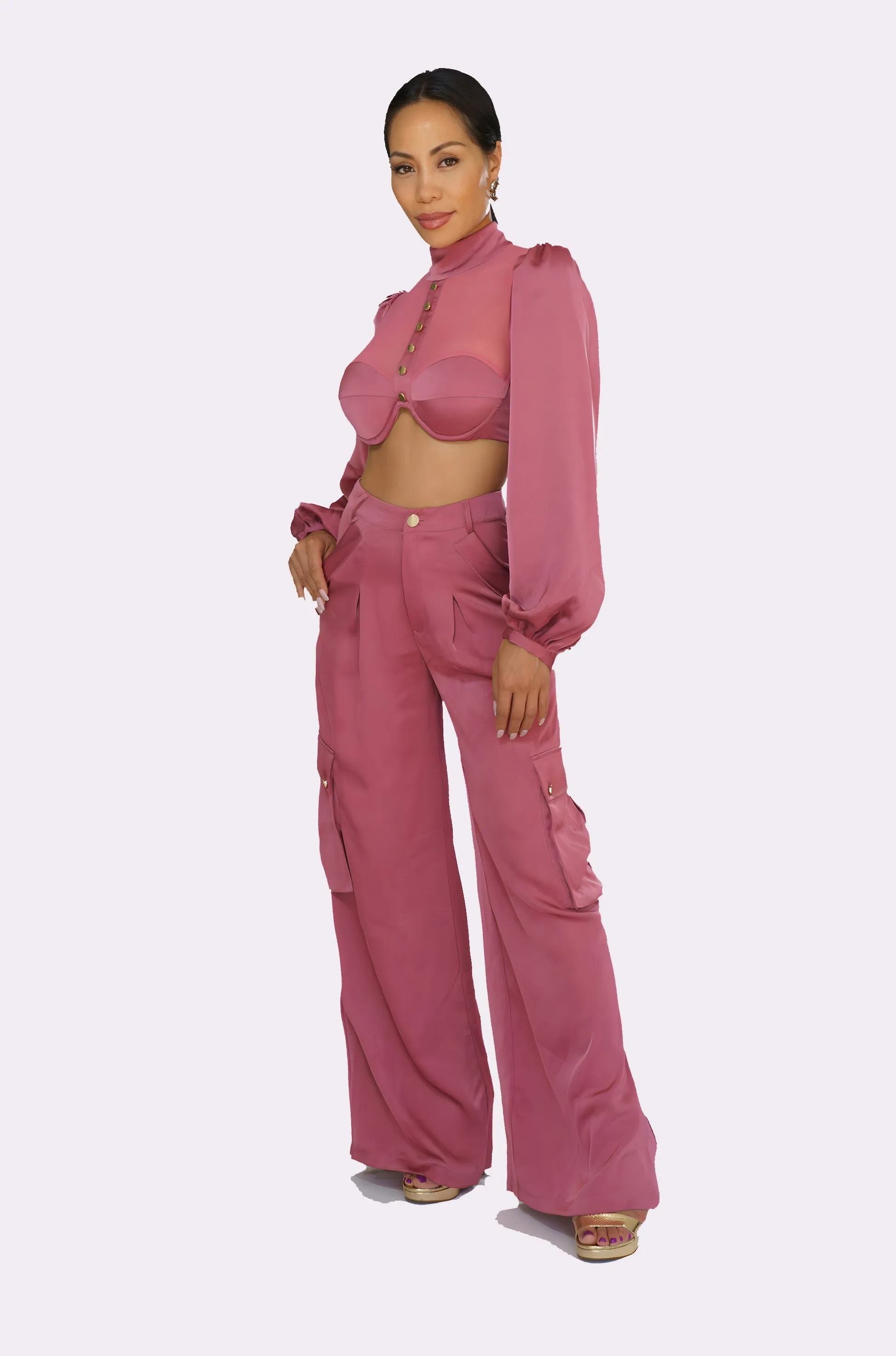 Mayna 2 piece-set in pink