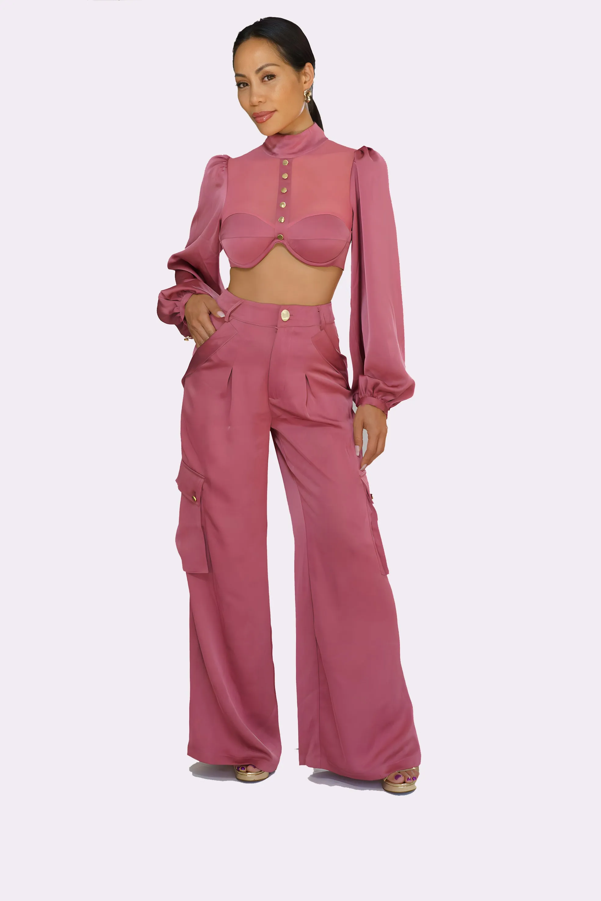 Mayna 2 piece-set in pink