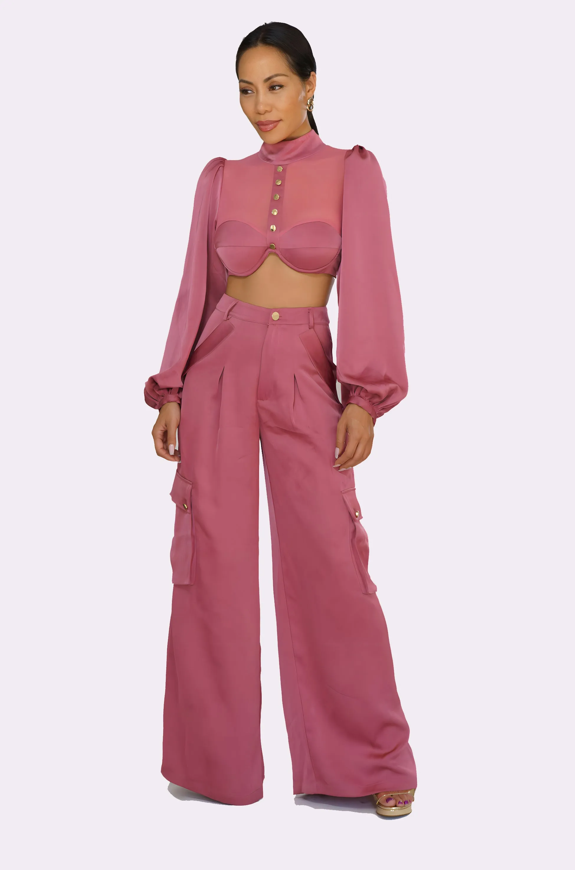 Mayna 2 piece-set in pink