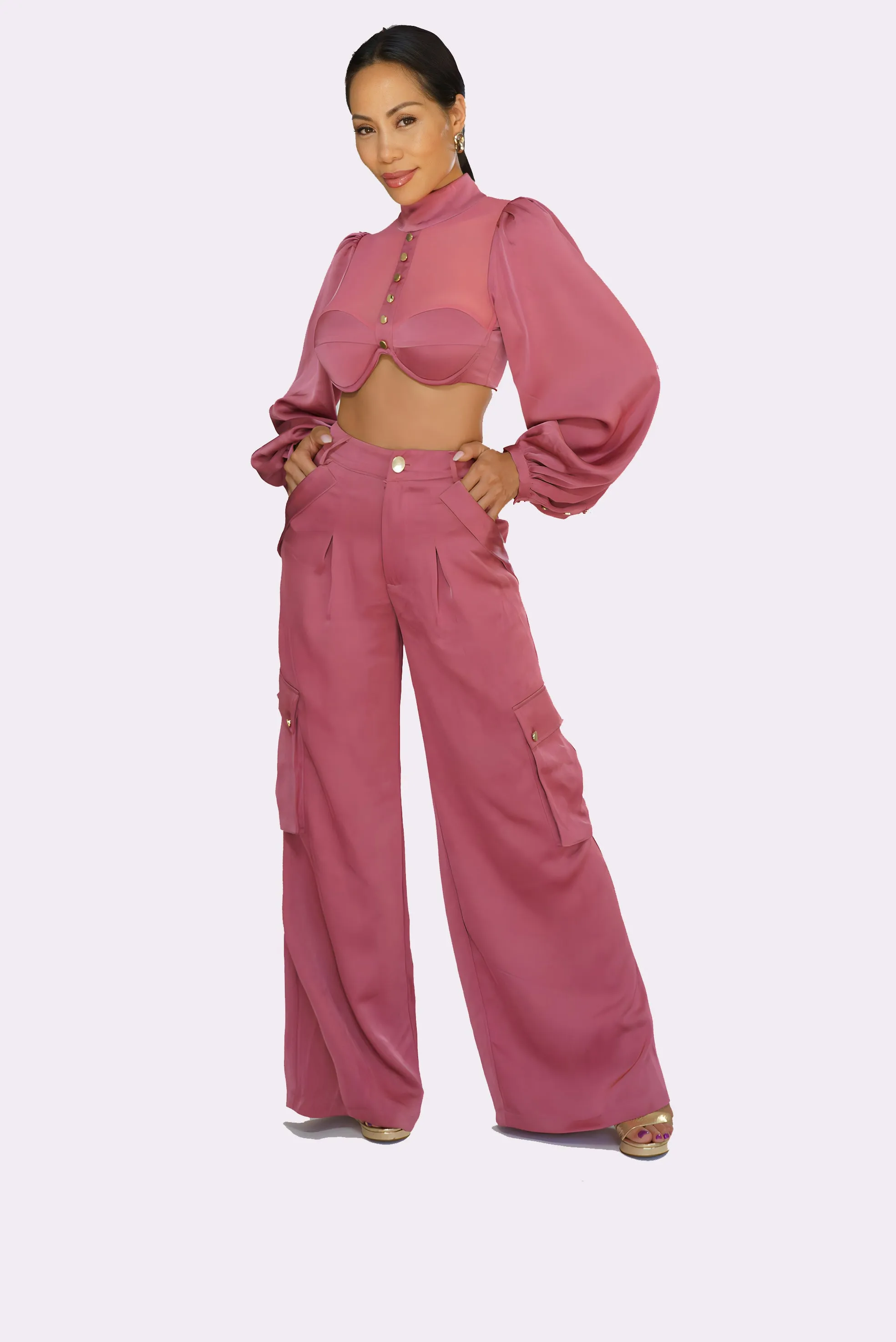 Mayna 2 piece-set in pink
