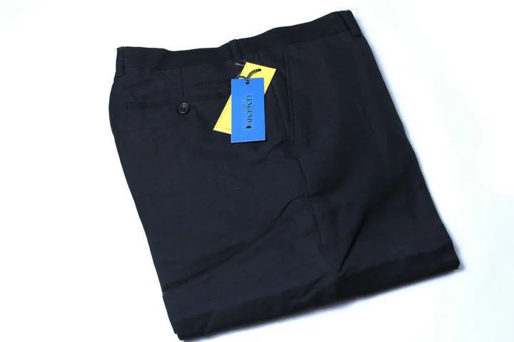 Men Brand Work Wear Office Black Blue Gray Flat Suit Pants Wedding Party Business Formal Trousers