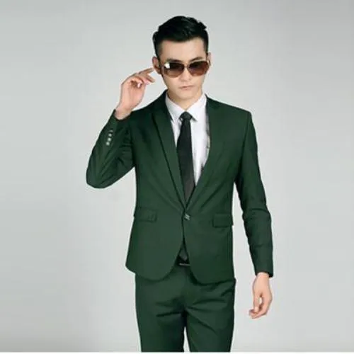 Men Dress Pants Male Slim Fit Dress Trousers Mens Fashion Brand Black Business Blazer