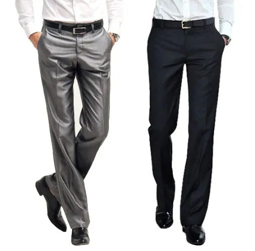 Men Dress Pants Male Slim Fit Dress Trousers Mens Fashion Brand Black Business Blazer