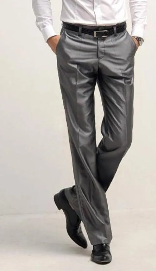 Men Dress Pants Male Slim Fit Dress Trousers Mens Fashion Brand Black Business Blazer