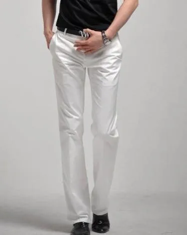 Men Dress Pants Male Slim Fit Dress Trousers Mens Fashion Brand Black Business Blazer