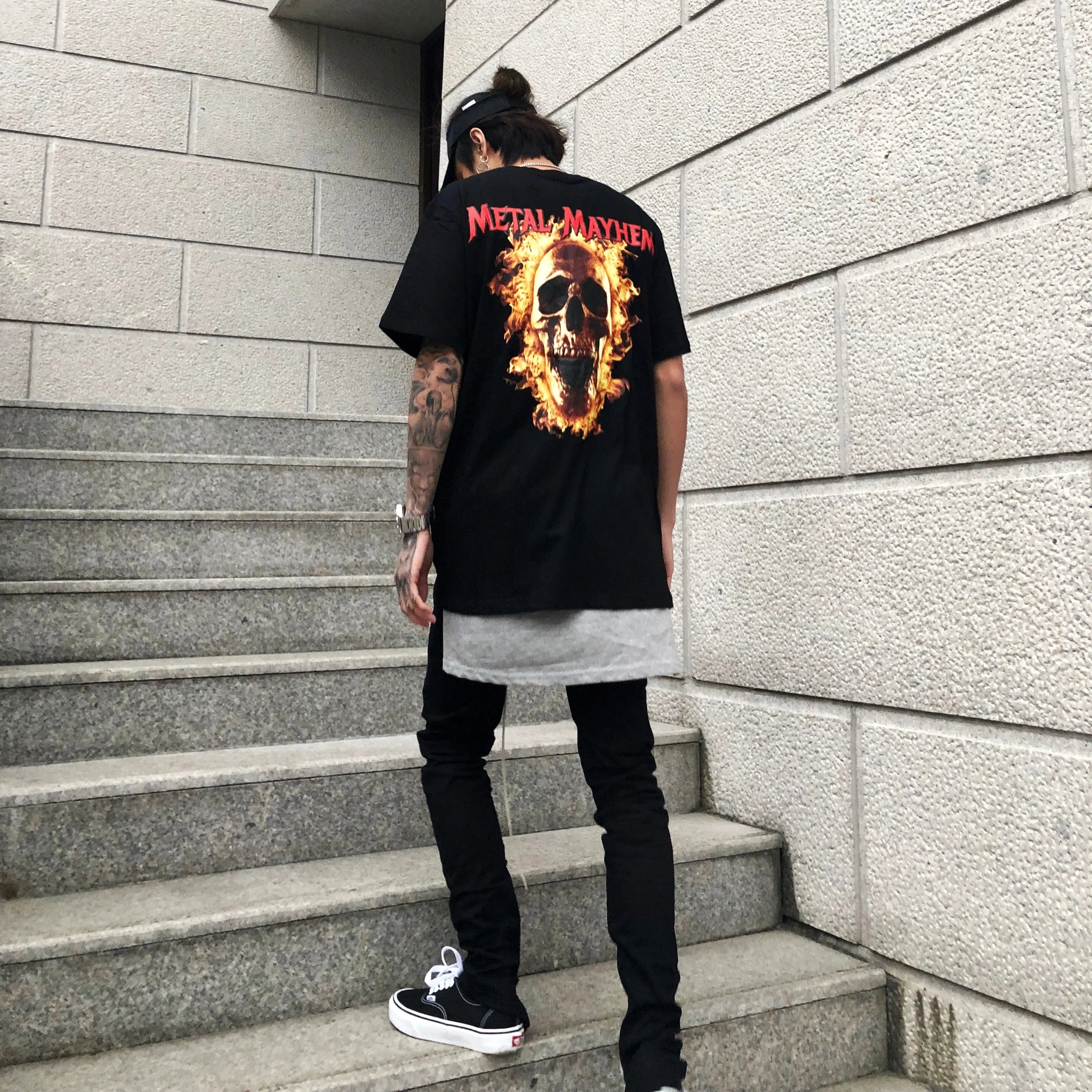 Men's Slim Drawstring Zipper Casual Pants