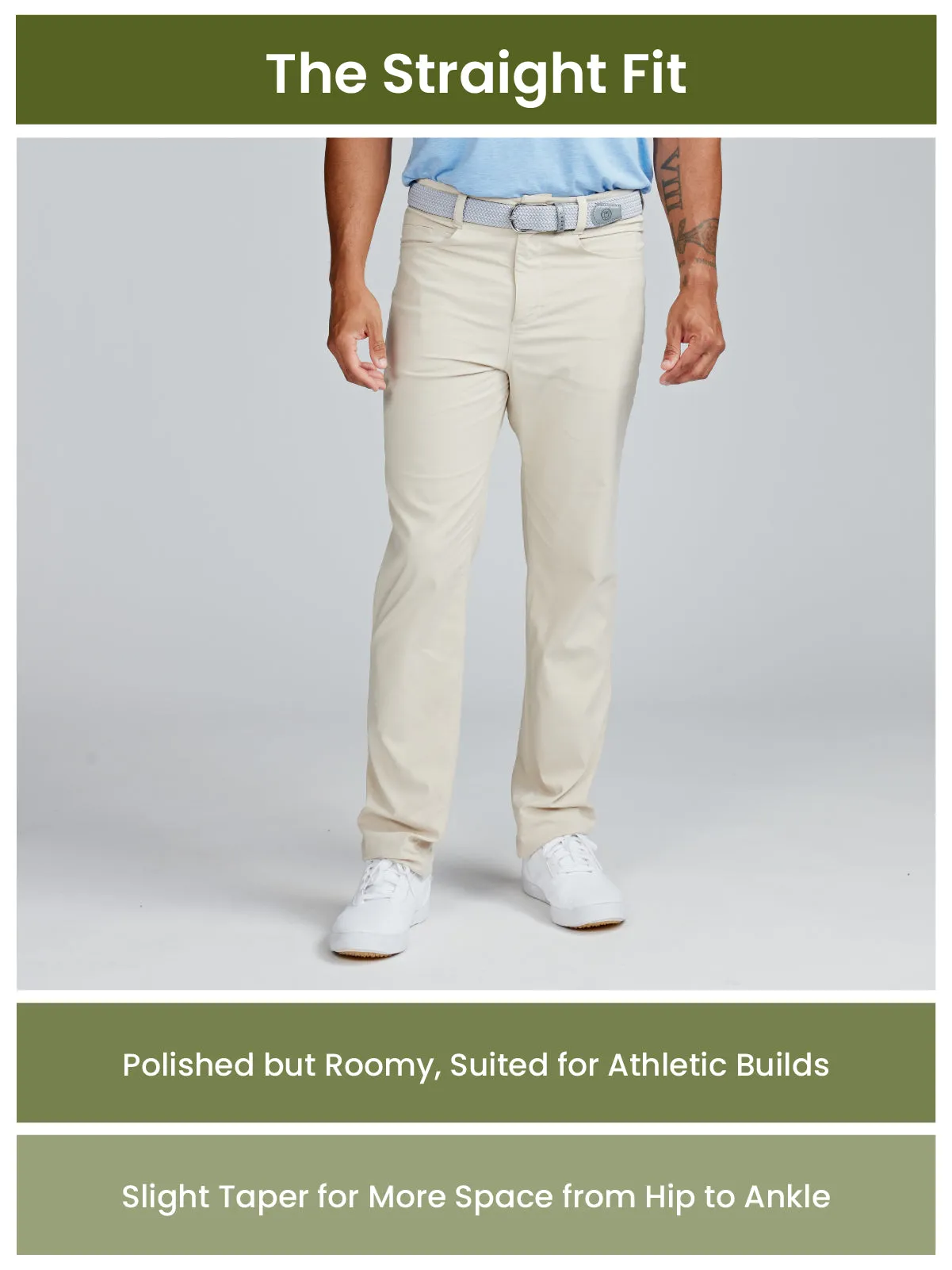 Motion Pant Straight Fit - Light Stone