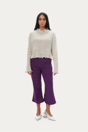 Naushad Ali   I   Cropped pants Grape Signature Spring Summer 2025 Grape Poplin NA SS24 W24P
