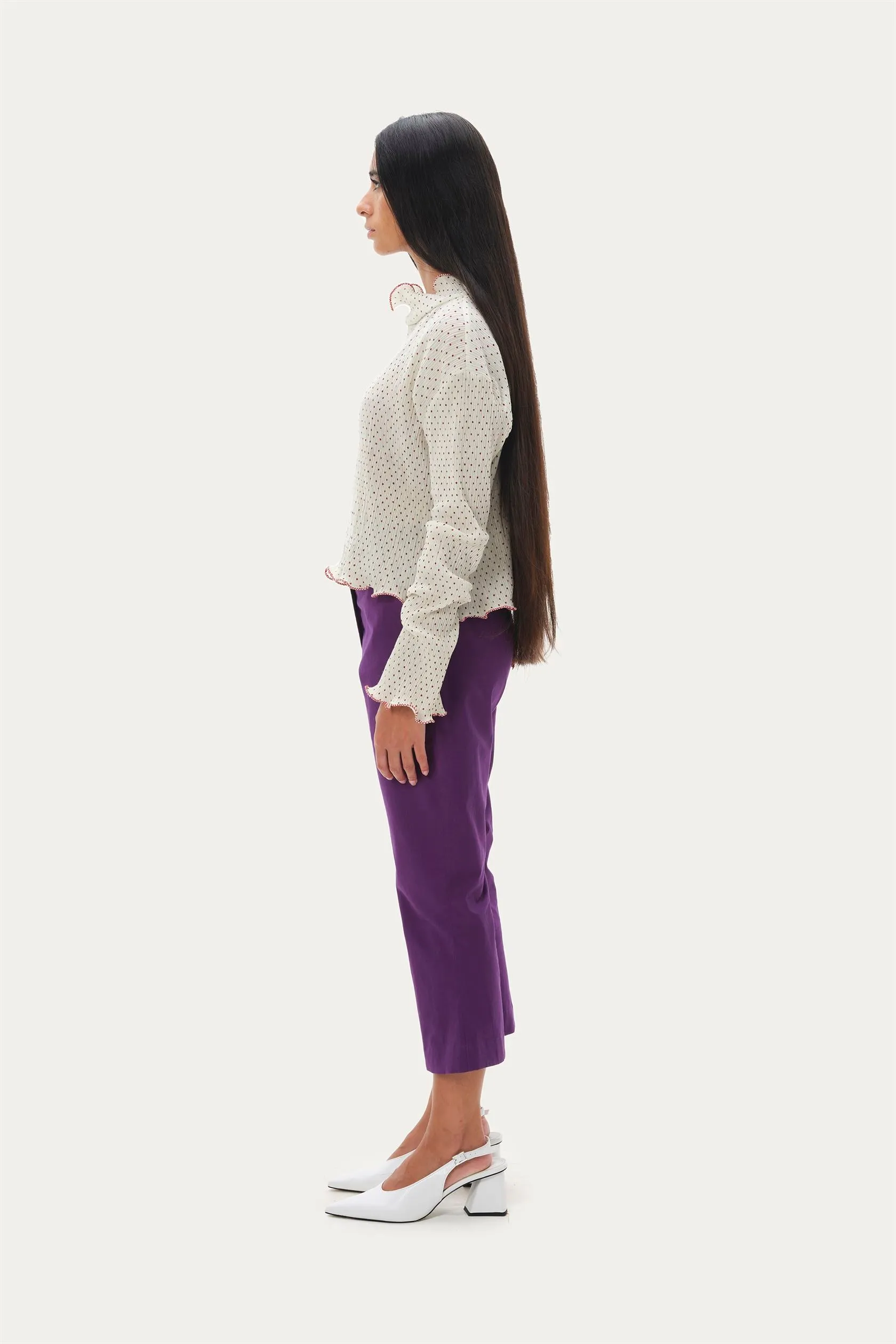 Naushad Ali   I   Cropped pants Grape Signature Spring Summer 2025 Grape Poplin NA SS24 W24P