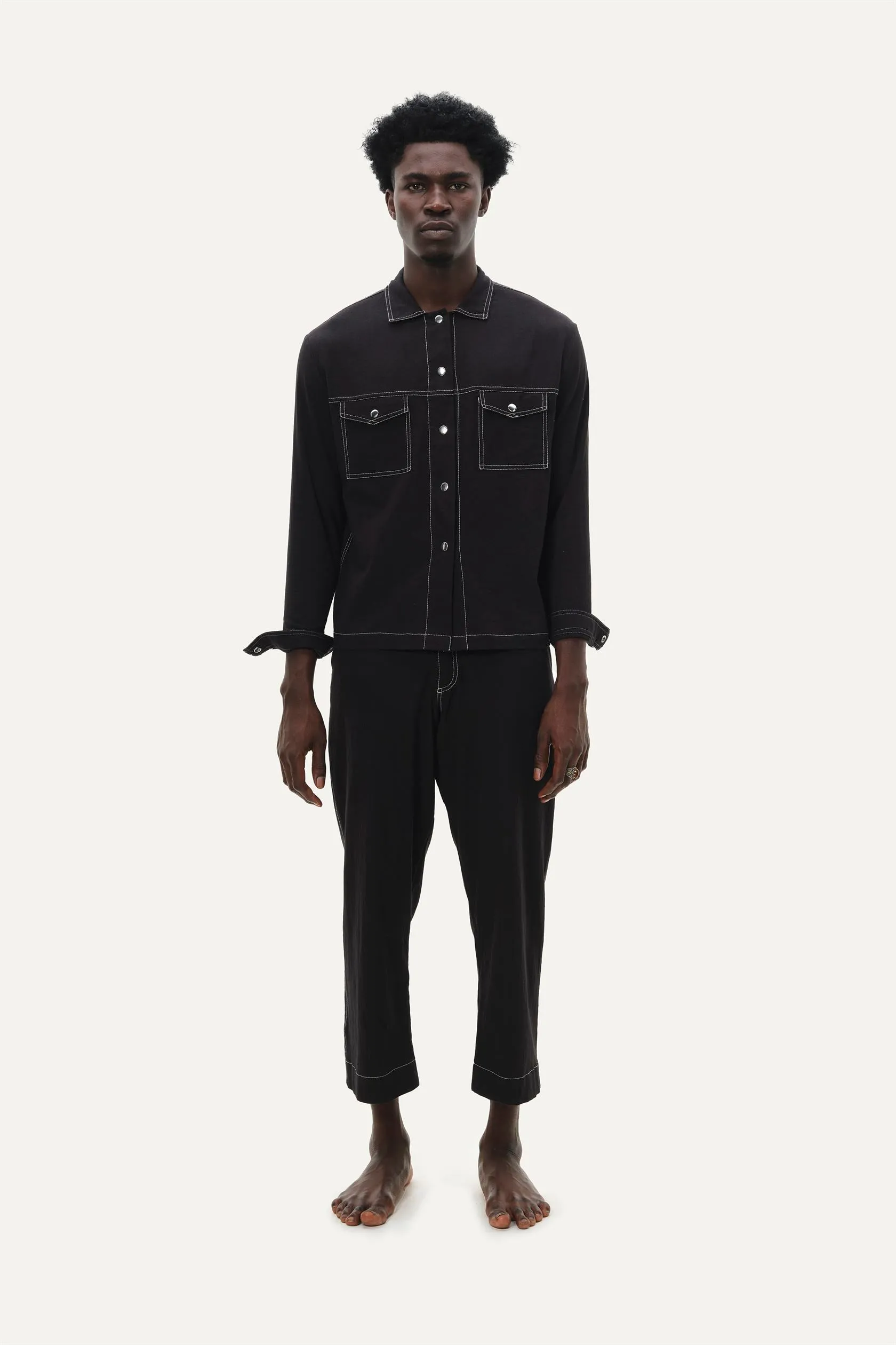 Naushad Ali I Overlay coord,Toffee brown Signature Spring Summer 2025 Crushed cotton Toffee Brown NA SS24 M08