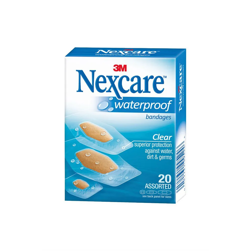 Nexcare Waterproof Bandages Assorted 20's pack