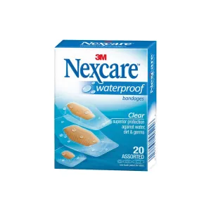 Nexcare Waterproof Bandages Assorted 20's pack