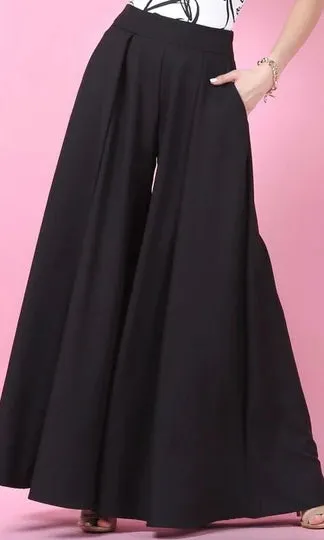 PALAZZO BLACK PANTS