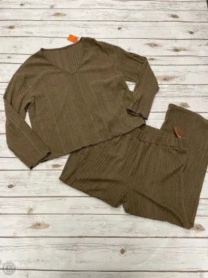 Pants Set 2pc By Cmf In Brown, Size: L