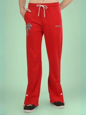 PHOENIX  DIGITAL PRINTED JOGGERS (RED)