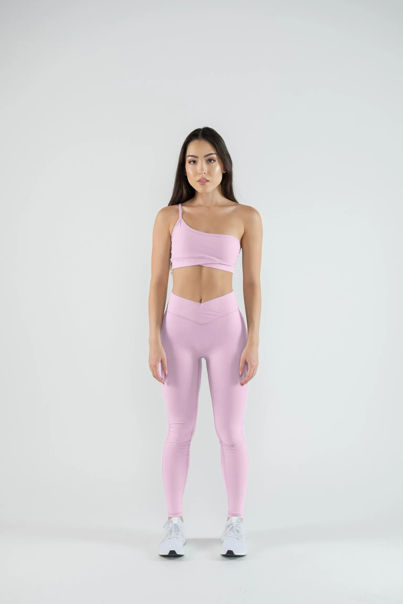 Pink Dahlia One Shoulder Bra
