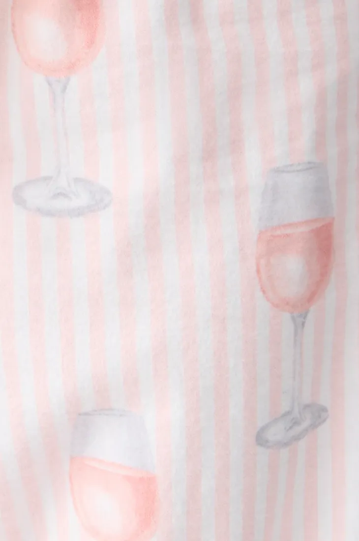 PJ Salvage Flannel Pyjamas Rose All Day Pink MIst