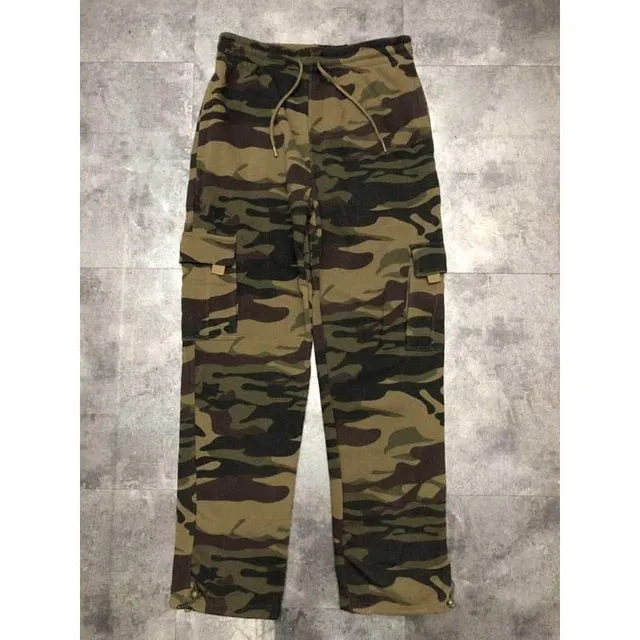 Plus Size Hip Hop Joggers Sweatpants for Men and Women Streetwear Big Pocket Cargo Pants Casual Straight Loose Baggy Trousers