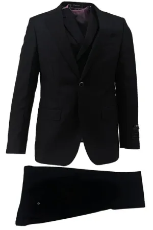 Porto Slim Fit, Pure Wool Suit & Vest by Tiglio Luxe TIG1001