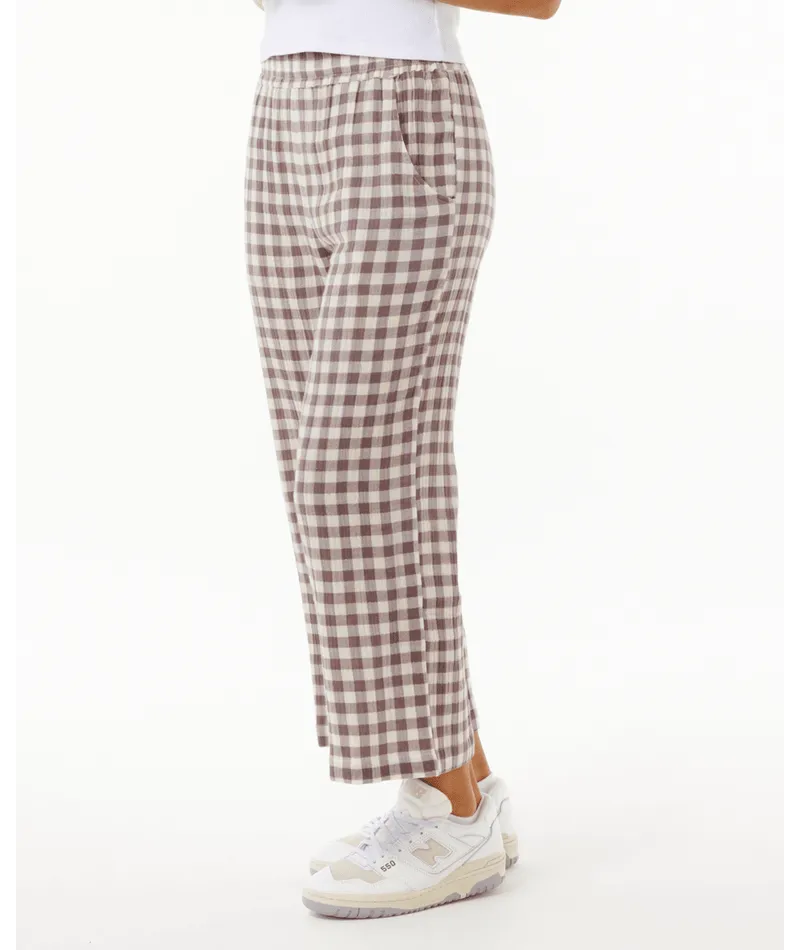 PREMIUM SURF CHECK PANT - EGGPLANT