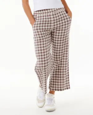 PREMIUM SURF CHECK PANT - EGGPLANT