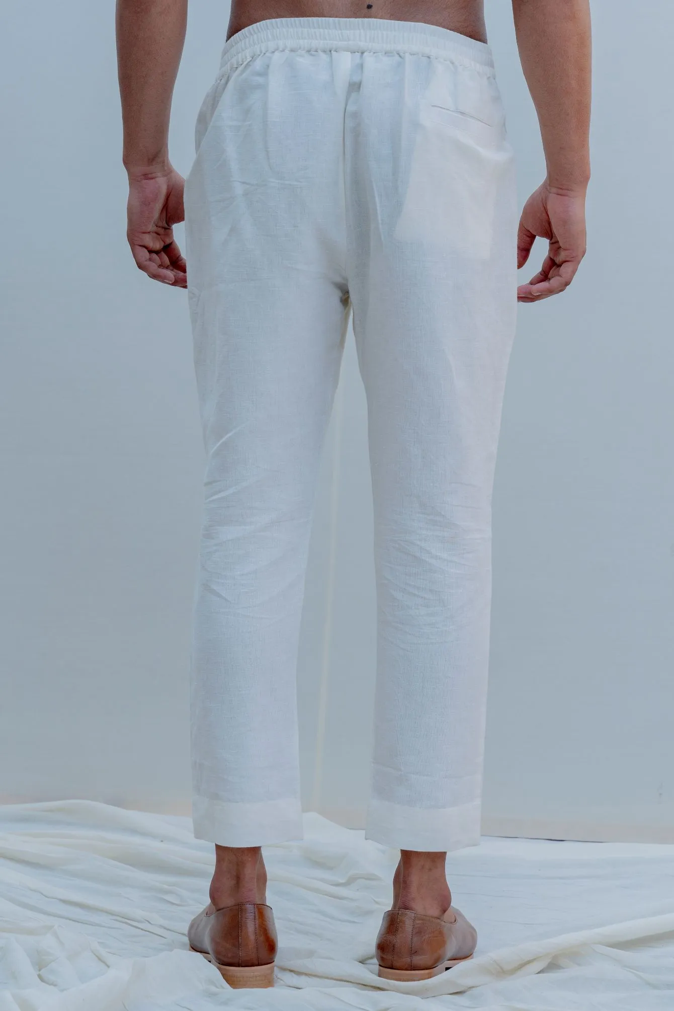 Prime - Off-White Achkan Jacket Set with Embroidered Pocket Square