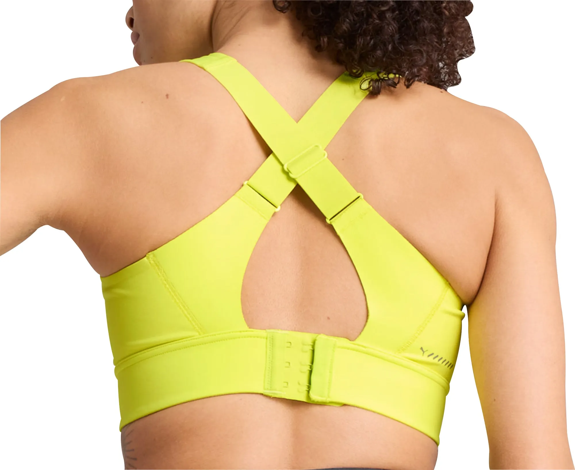 Puma PWRbreathe Womens Running Sports Bra - Yellow