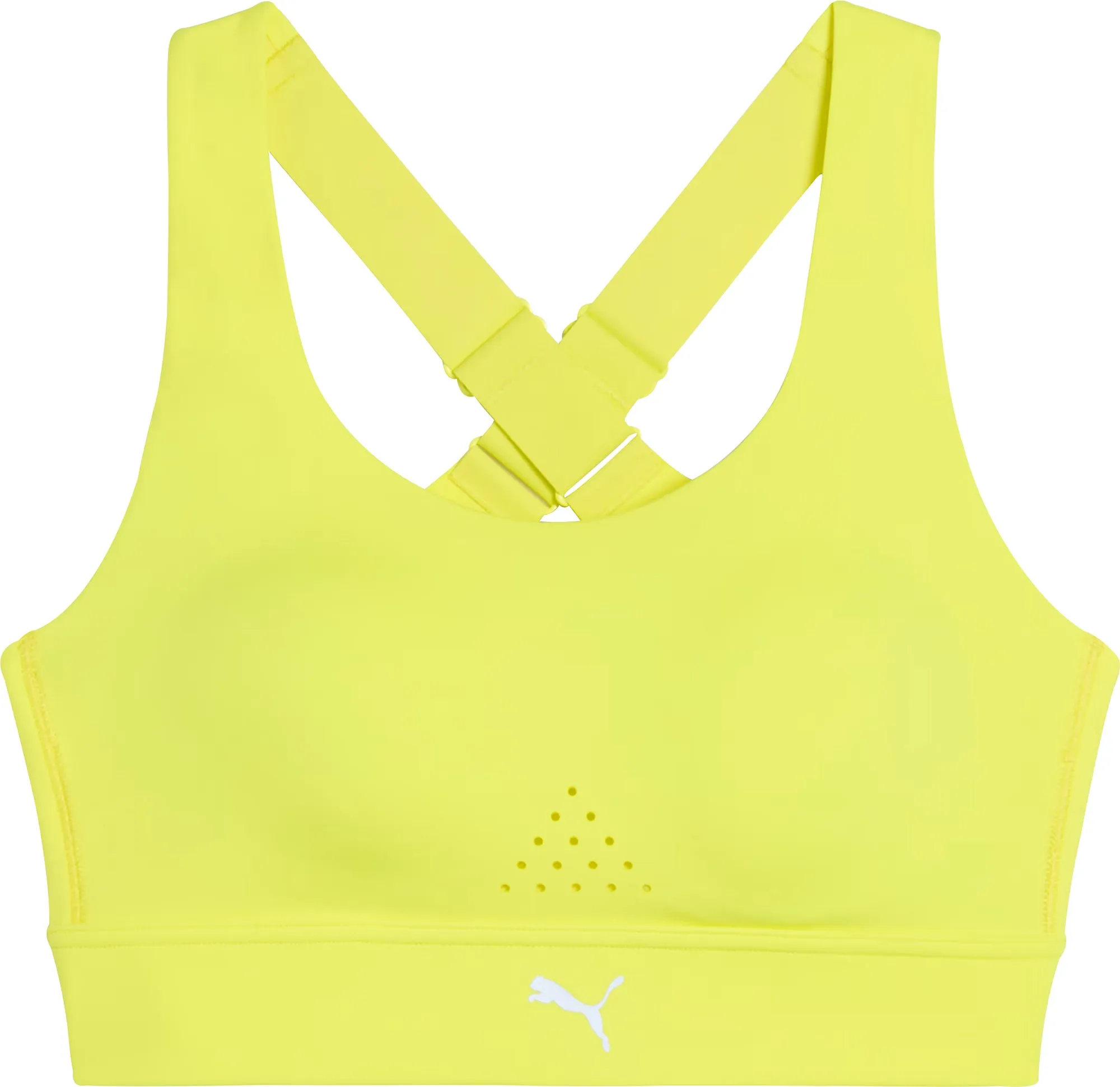 Puma PWRbreathe Womens Running Sports Bra - Yellow