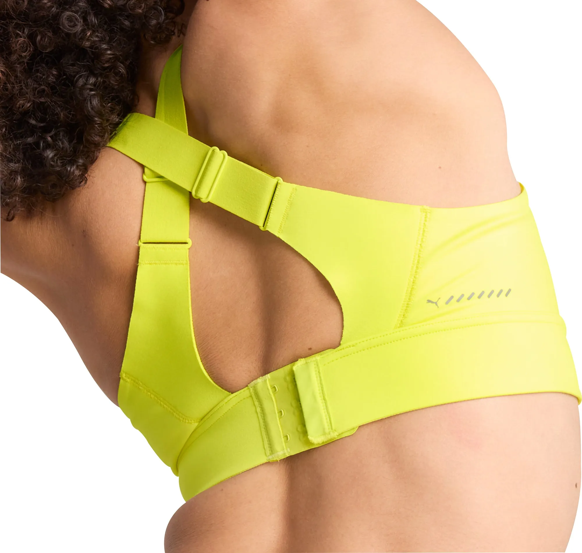 Puma PWRbreathe Womens Running Sports Bra - Yellow