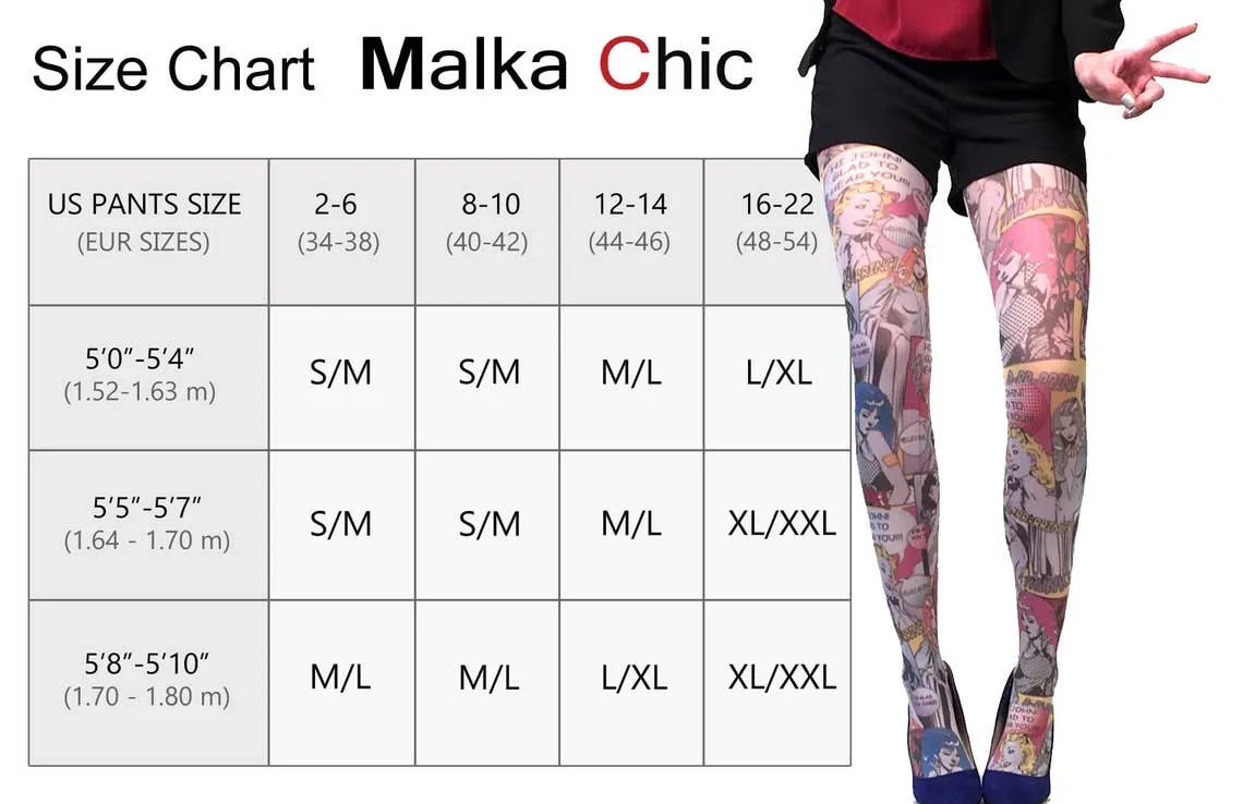 Rainbow Illusion Knitted Tights