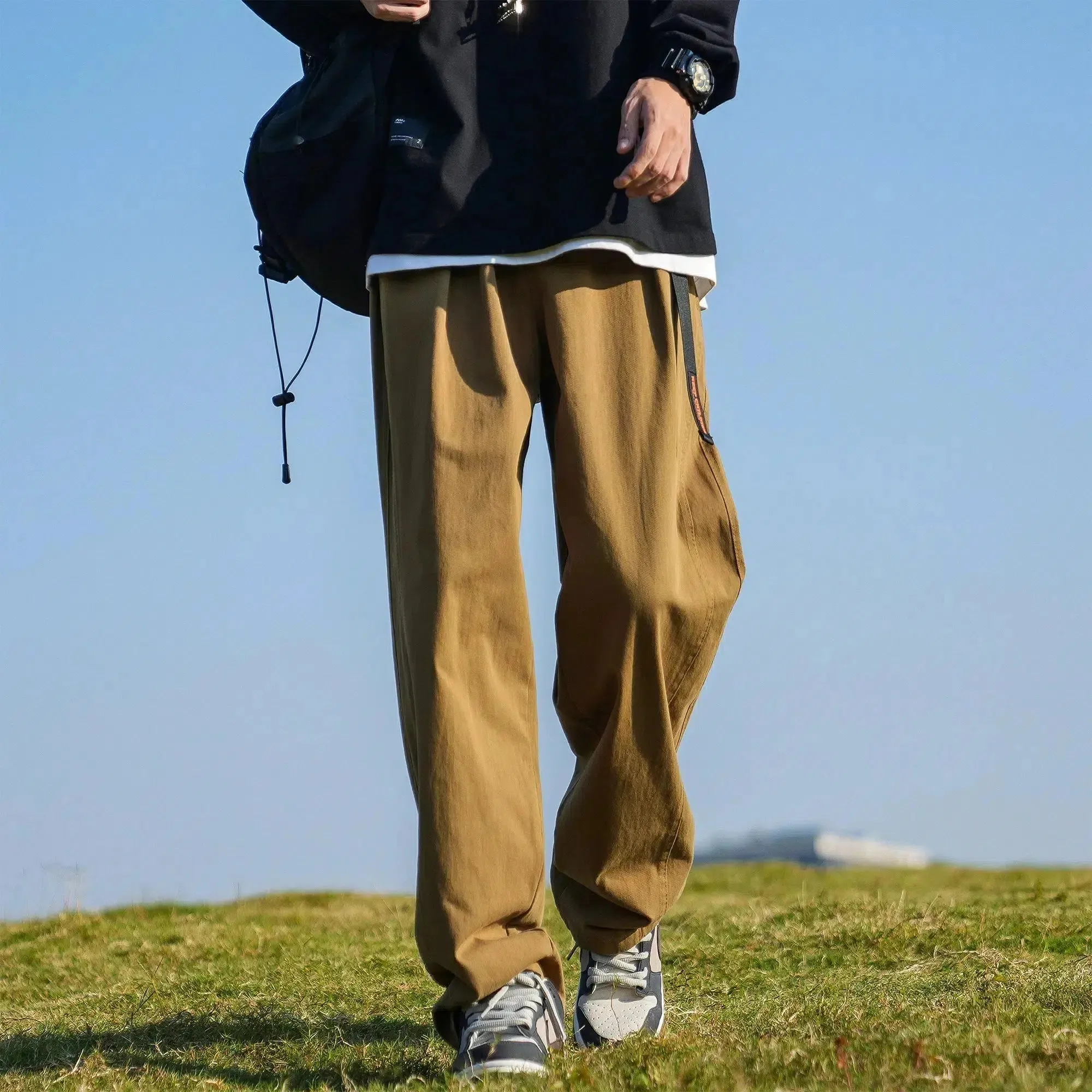 Retro Straight Casual Pants