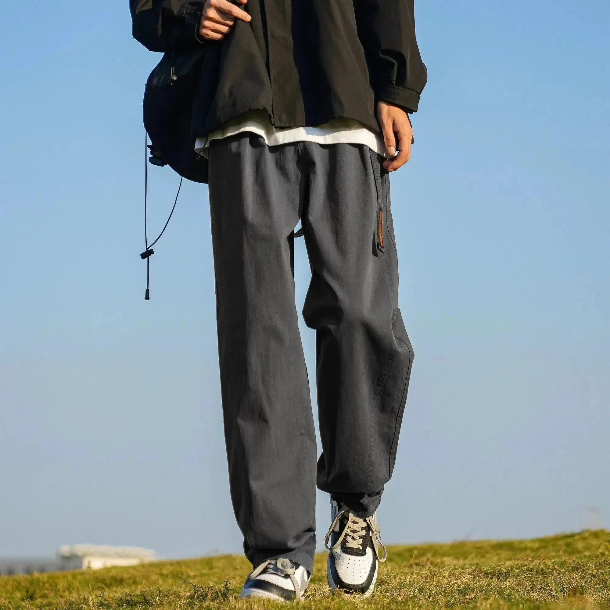Retro Straight Casual Pants