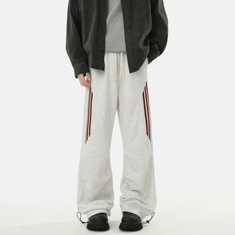 Retro Striped Loose Sports Pants
