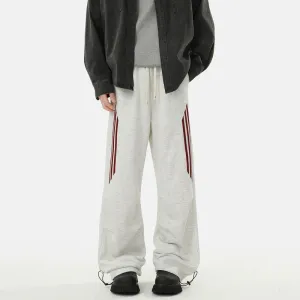 Retro Striped Loose Sports Pants