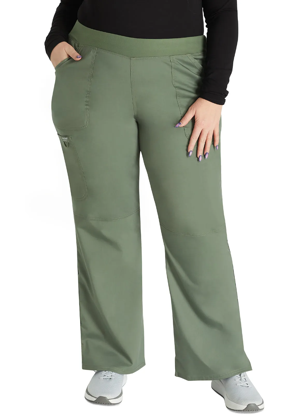 Revolution WW110 Mid Rise Straight Leg Pull-on Pants Olive