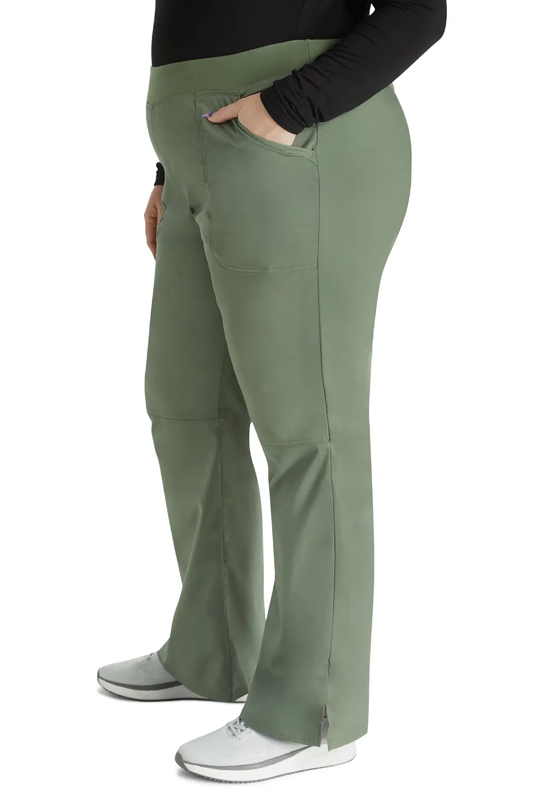 Revolution WW110 Mid Rise Straight Leg Pull-on Pants Olive