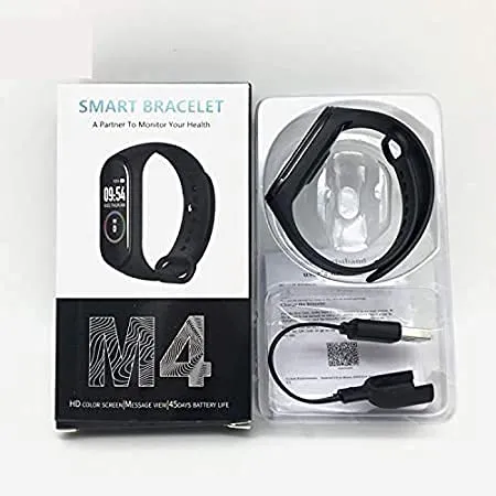 SHREE NOVA M4 Intelligence Bluetooth Wrist Smartwatch Band with Activity Tracker, Bracelet Watch, Smart Fitness Band with Heart Rate Sensor Compatible All Androids iOS Phone