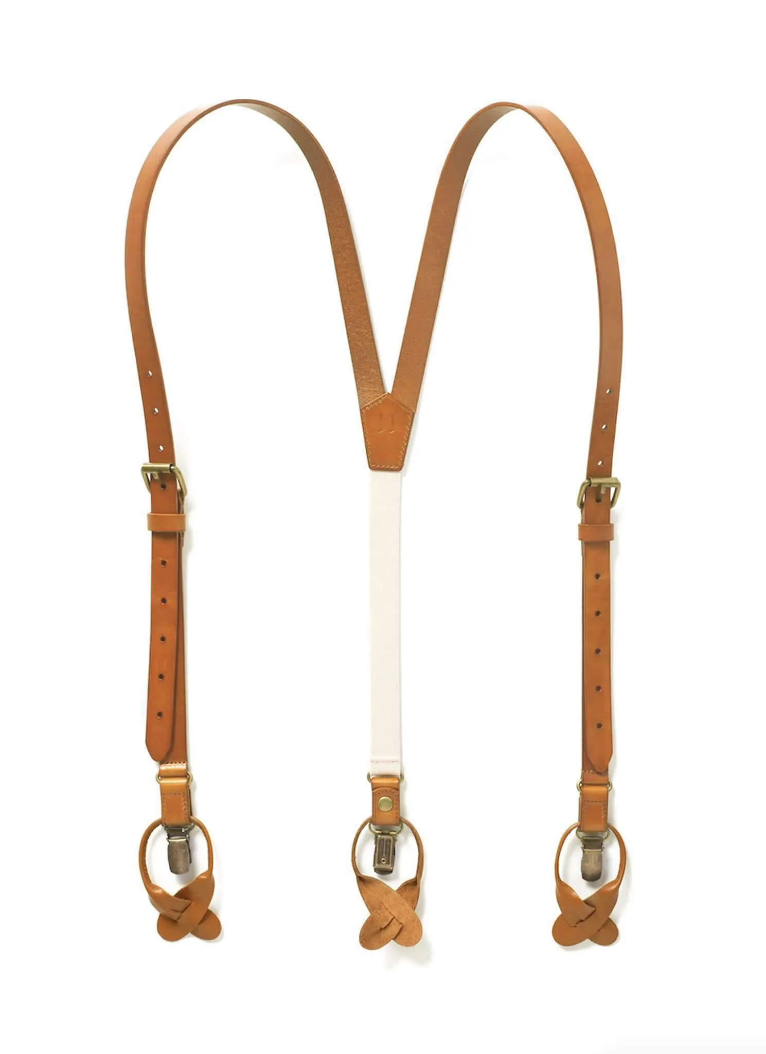 Sierra Nevada - Dark Tan Leather Suspenders