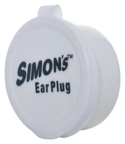 Simon's Swimwell Reusable Silicone Earplugs (2 Pairs, Orange)