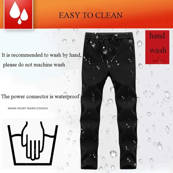 Smart Heating Electric Pants Winter Outdoor USB Charging Thermostat Warm Trousers