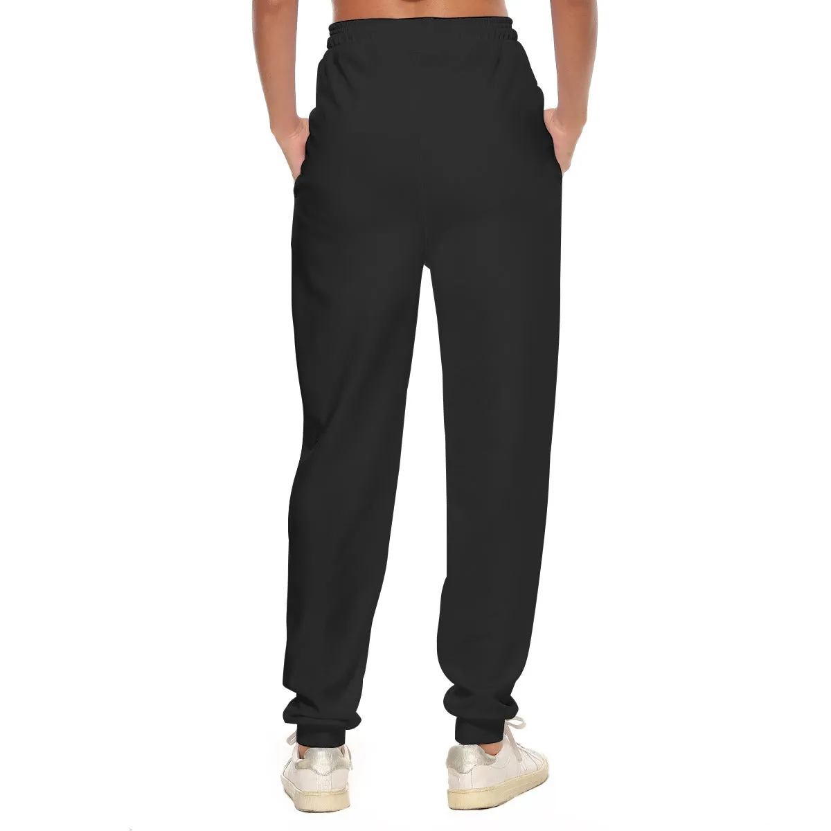 Solid Black Women's Casual Pants