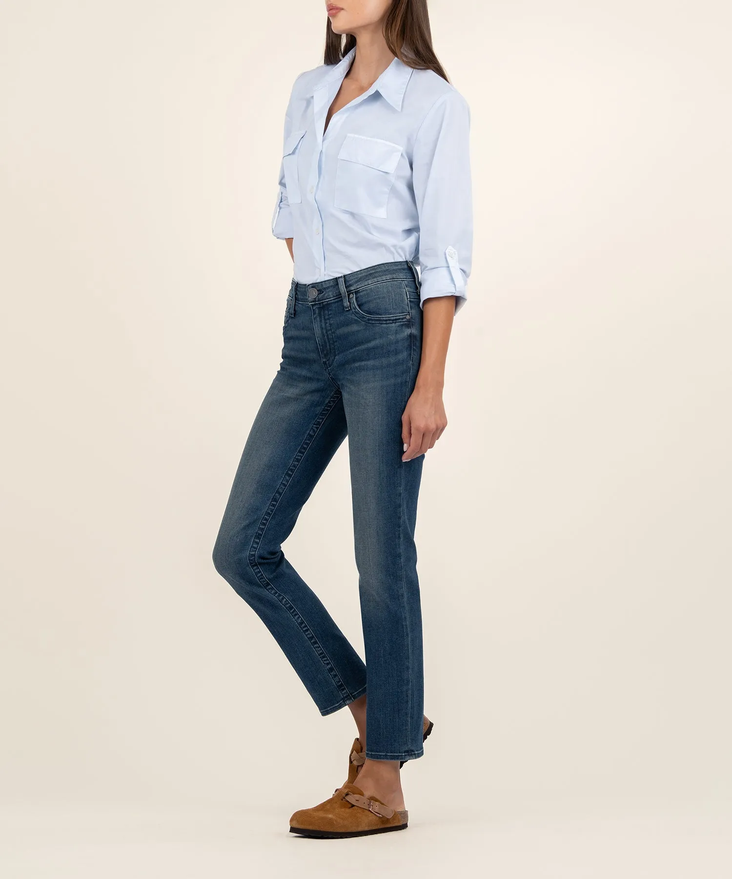 Stevie Mid Rise Straight Leg, Exclusive - FINAL SALE