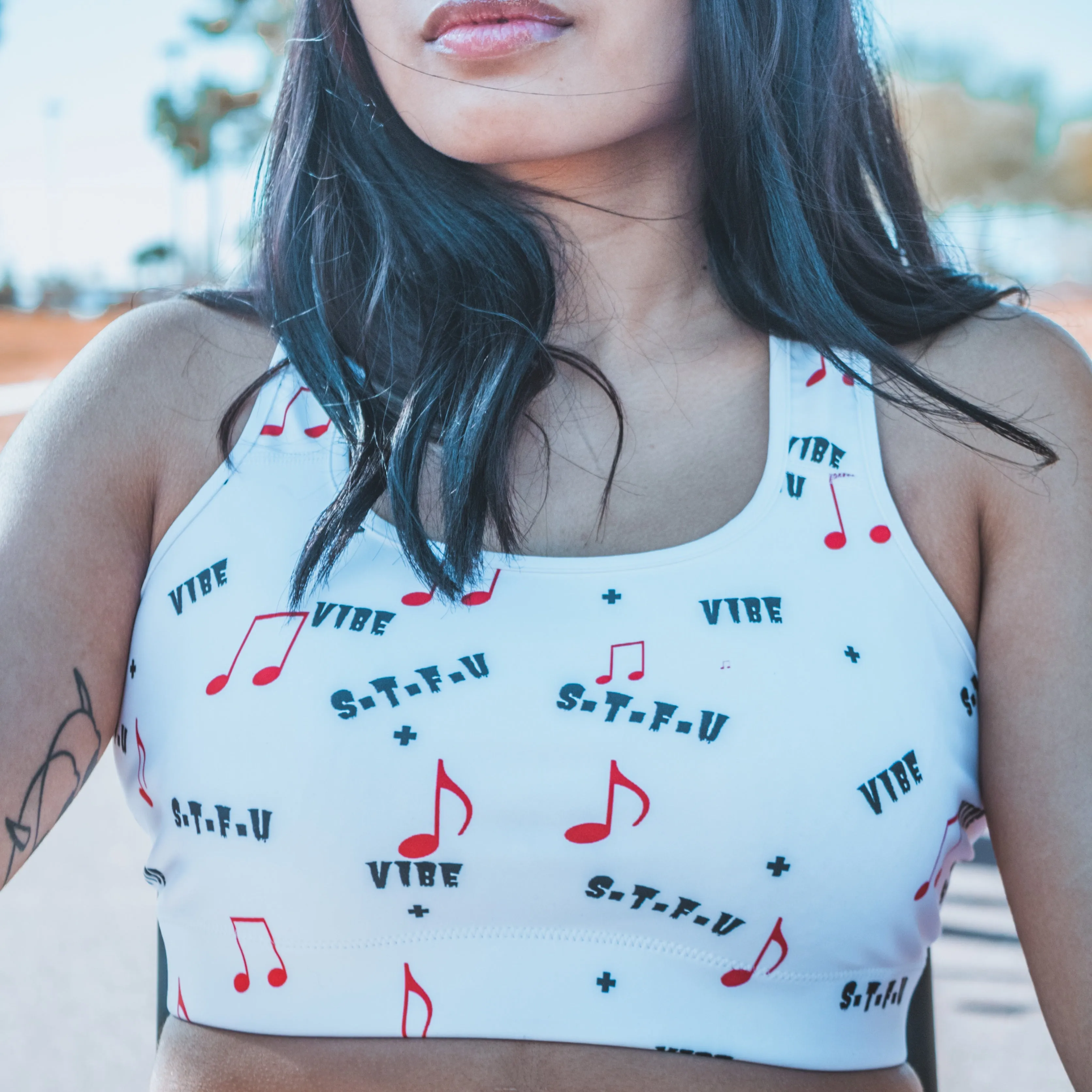 STFU   Vibe Sports bra